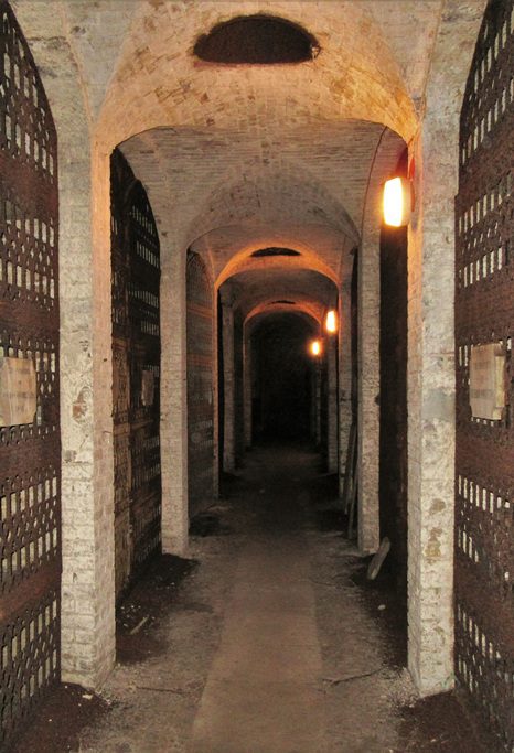 catacomb aisle
